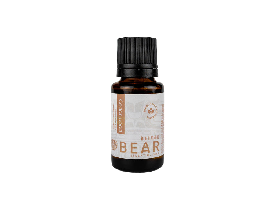 Organic Cedarwood Essential Oil. Cedrus atlantica  Woody balsamic scent with soothing & warming properties. Eases respiratory ailments. Reduces anxiety & nervous system.